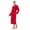 Tango Red, variant on Women's Stretch Velour Long Sleeve Wrap Sleepwear Robe with Pockets, Sizes XS-5X