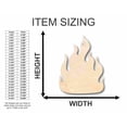 thumbnail image 2 of Unfinished Wood Fire Shape - Firefighter - Craft - up to 46" DIY 24" / 3/4", 2 of 3