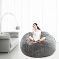 thumbnail image 4 of Funda de cama Lazy con cremallera, lavable a máquina para dormitorio Gris claro, 4 of 9