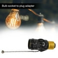 thumbnail image 3 of Light Bulb Socket To Plug Adapter With Switch Base Ac Outlet E26 Led Black, 3 of 10