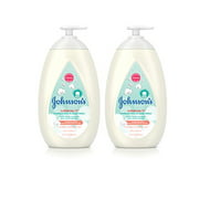 Johnson's CottonTouch Newborn Baby Face and Body Lotion Made with Real Cotton Twin Pack 2X 27.1 Fl. Oz