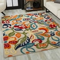 thumbnail image 6 of 3â€™ x 5â€™ Multi Jacobean Floral Indoor Outdoor Area Rug, 6 of 9