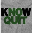 thumbnail image 2 of Know Quit Motivation Workout Exercise Long Sleeve TShirt Men Women Brisco Brands S, 2 of 6