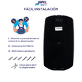 thumbnail image 3 of Jofel Despachador De Jabón Líquido Manual de Plástico ABS Aitana Silver Para 1L Alta Resistencia, 3 of 5