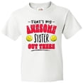 thumbnail image 3 of Inktastic That's My Awesome Sister out There with Softballs Youth T-Shirt, 3 of 5