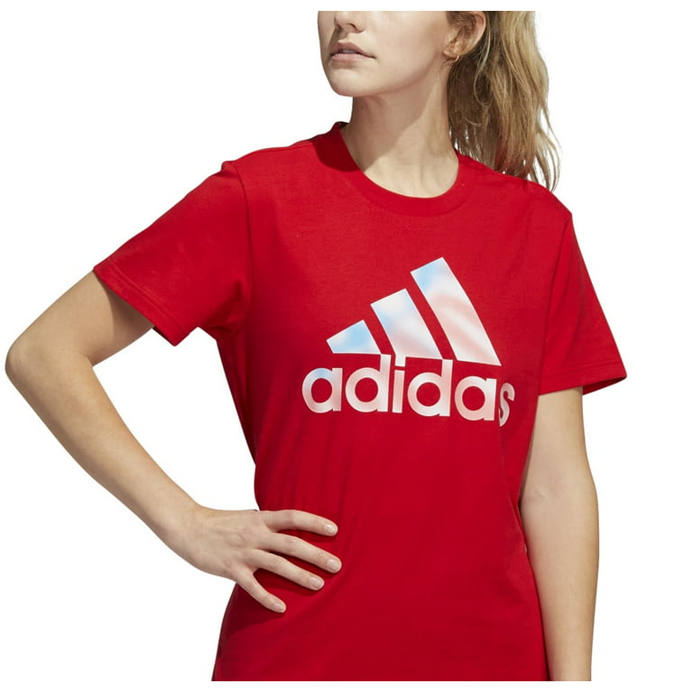 Barbermaskine Blive skør krokodille adidas Women's Americana Logo T-Shirt Red Size Small - Walmart.com