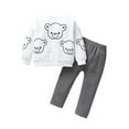 thumbnail image 1 of Baby Toddler Boys Winter Sweatshirt with Pants Set, 1 of 7