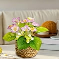 thumbnail image 6 of OCCOA Small Fake Plants Mini Artificial Faux Plants Indoor with Flowers Spring Decorations for Home Room Farmhouse Desk House Bathroom Decor,Purple, 6 of 8