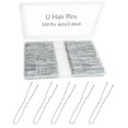 thumbnail image 1 of 330 Épingles à Cheveux en Forme de U Argentées pour Chignons, YINGFENG Épingles à Chignons 2,4 Pouces Épingles à Cheveux Argentées pour Femmes avec Boîte de Rangement pour Updos French Twists, 1 of 5
