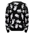 thumbnail image 3 of Women's Halloween Themed Oversized Knit Pullover Sweater Plus Size, 3 of 4