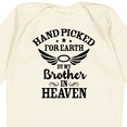 thumbnail image 4 of Inktastic Handpicked for Earth by My Brother in Heaven Angel Wings Boys or Girls Long Sleeve Baby Bodysuit, 4 of 5