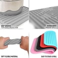 thumbnail image 4 of Paquete de 2 salvamanteles de silicona para ollas y sartenes calientes - Salvamanteles multiusos y versátiles - Salvamanteles de silicona resistente al calor - Almohadillas calientes duraderas y, 4 of 6