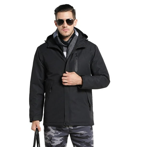 Chaqueta inteligente con calefacción impermeable para hombre y mujer, chaleco con 3 áreas calentadas, abrigo deportivo para exteriores, abrigo cálido para motocicleta, Invierno