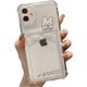 thumbnail image 1 of Compatible con funda de iPhone, lindo conejito de dibujos animados Kawaii, oso, ranura para tarjeta de crédito, billetera, protección de esquina transparente, cubierta suave a prueba de golpes Ph, 1 of 5