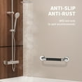 thumbnail image 5 of 20 Inch Chrome Shower Grab Bar w/ Anti Slip Rubber Grip, ZUEXT Stainless Steel Bathroom Grab Bar, Bathroom Balance Bar,Safety Handrail Support,Handicap Injury Elderly Senior Assist Bath Handle, 5 of 7