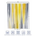 thumbnail image 4 of Split Shower Curtain for Transfer Bench, Yellow Gray White Fabric Shower Curtains for Bathroom, Farmhouse Gradient Abstract Art Tub Sliding Transfer Bench Waterproof Bath Curtains 72"x78", 4 of 9