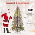thumbnail image 2 of Costway 6.5 FT Pre-Lit Artificial Christmas Tree with 578 Branch Tips 390 Lights 8 Modes, 2 of 10