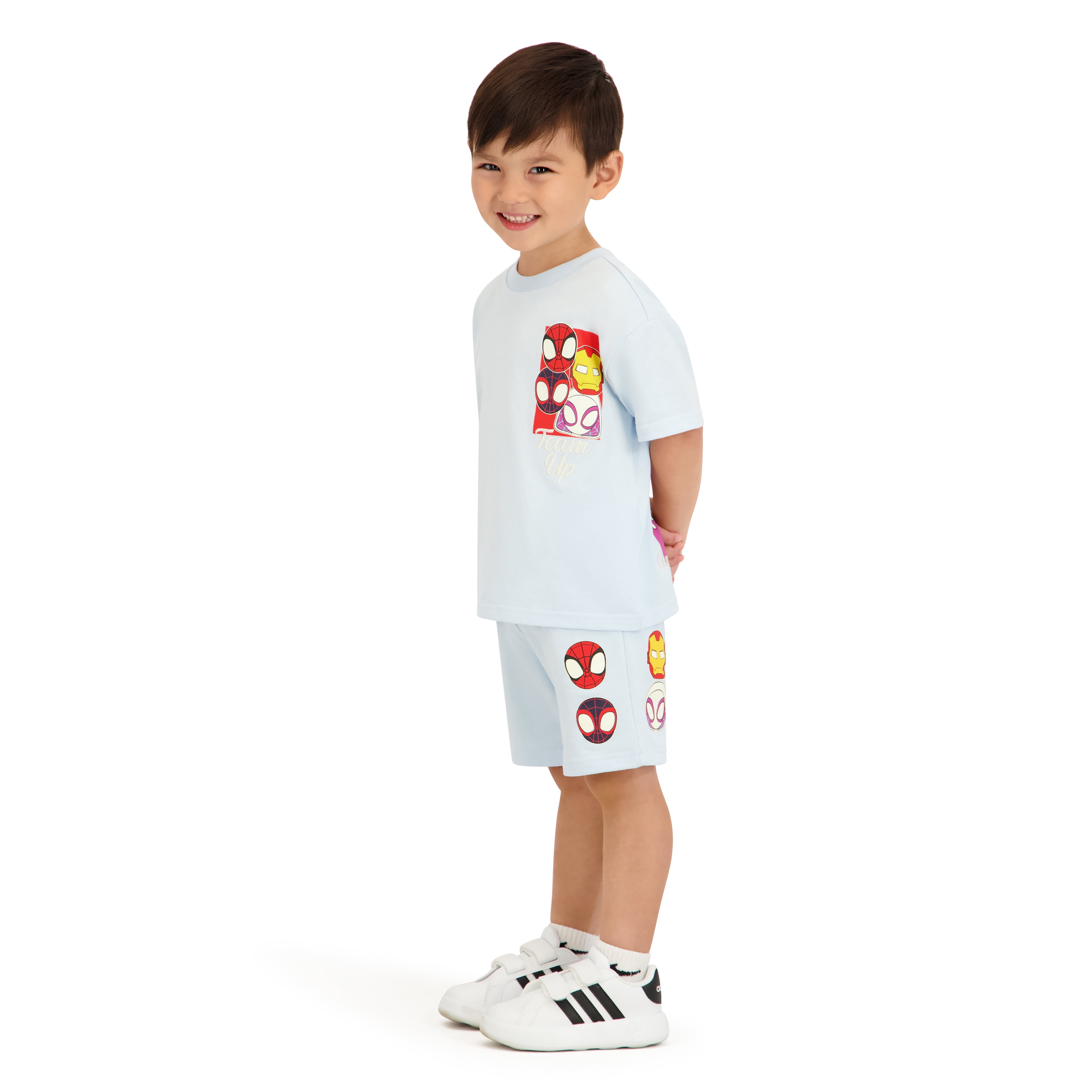 Spidey & Friends Toddler Boy French Terry Short Set, Sizes 12 Months-5T