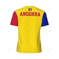 thumbnail image 4 of Exclusive design Andorra Flag Grain 3D Printed Men For Running Bike Soccer Tennis Fitness Sports tshirt Mesh Fans Short T-shirt, 4 of 10