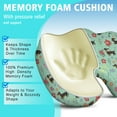 thumbnail image 5 of Premium Dog Pattern Memory Foam Seat Cushion Ergonomic Chair Pad for Office Chair, Car, Airplane & Bleachers Sciatica, Tailbone Hip & Back Pain Relief - Chair Cushion for Long Office Workers., 5 of 5