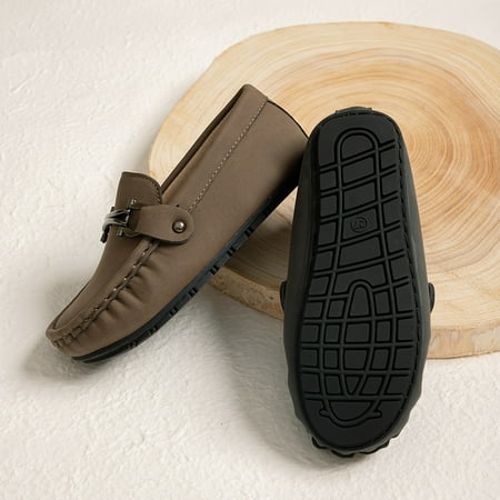 

Boys Loafer Shoes Lightweight Slip On Casual Walking Shoes Winter