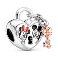 thumbnail image 1 of Charms Pandora Pulsera Joyas Mickey Forma Serie Mujer Pulseras Colgante, 1 of 4