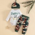 thumbnail image 2 of TOWED22 Newborn Baby Boy Clothes Outfits Letter Prined Romper Pants Set Infant Baby Boy Clothing 0 3 6 9 12 18 24 Months,White,12-18 M, 2 of 9