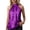C-Purple112, variant on DHFJKG Womens Summer Sleeveless Tank Top Metallic Halter High Neck Loose Fit Blouse Daily Wear Solid Color Soft Versatile Tops