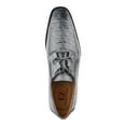 thumbnail image 4 of LIBERTYZENO Mens Genuine Leather Hornback Print Dress Shoes, Gray, 4 of 7