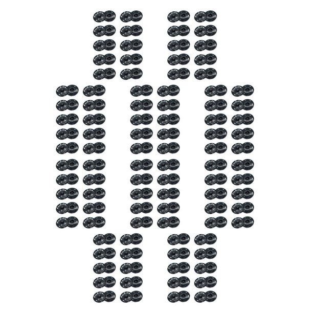 Sonducket 10 juegos de sujetadores a presión invisibles que se mezclan a la perfección con prendas ampliamente utilizadas en rociados en negro negro rociado 10Conjunto