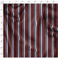 thumbnail image 4 of Soimoi Red Rayon Fabric Dot & Stripe Decor Fabric Printed Yard 56 Inch Wide, 4 of 5