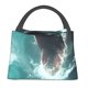 thumbnail image 1 of Fotbe Surfing Shark Bolsa Térmica Portátil con Estampado, Bolsa de Entrega de Alimentos Aislada, Bolsa Reutilizable de Gran Capacidad para Comidas y Supermercado, 1 of 6