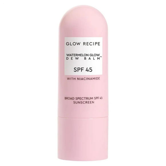 Bálsamo de rocío Sunscreen Stick Glow Recipe, SPF 45, 17 ml