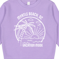 thumbnail image 3 of Inktastic Summer Vacation Mode Myrtle Beach South Carolina Toddler Sweatshirt, 3 of 4
