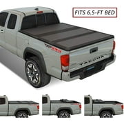 Kikito Professional FRP Hard Tri-Fold Truck Bed Tonneau Cover for 2007-2021 Tundra 6.5ft (78.7in) Bed for Models with or Without The Deckrail System
