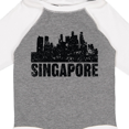 thumbnail image 4 of Inktastic Singapore City Skyline with Grunge Boys or Girls Long Sleeve Baby Bodysuit, 4 of 5