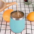 thumbnail image 3 of Taza de copa de vino sin tallo de acero inoxidable de 12 onzas Taza de vino a granel con aislamiento al vacío de doble pared a prueba de fugas con tapa Perfecta para café, vino, cócteles, bebidas,, 3 of 8