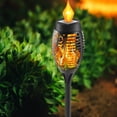 thumbnail image 4 of Luz Led Solar para jardín lámpara impermeable con llama parpadeante ideal Ehuebsd para decoración de caminos de jardín 8 piezas 12 Led, 4 of 9