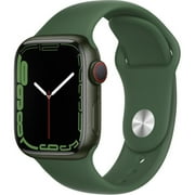 Restored Apple Watch Series 7 (GPS+Cellular, 45mm) - Green Aluminum Case - Clover Sport Band (Refurbished)