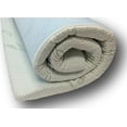 thumbnail image 1 of ViscoLogic Gel Memory Foam Mattress Topper with Bamboo Fibre Washable Cover, 2 Inch Twin Topper, 1 of 3