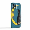 thumbnail image 2 of Cat and Moon hippie Case for iPhone 14 Pro,Aesthetic Art Design Full Cover Protective Case, 2 of 5