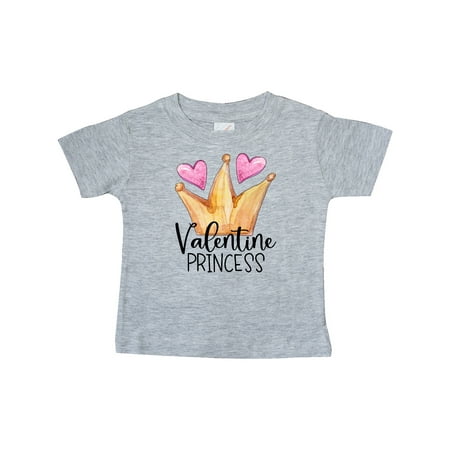 

Inktastic Valentine Princess with Crown and Hearts Gift Baby Girl T-Shirt