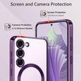 thumbnail image 1 of Supershield Samsung Galaxy S23 Plus Case MagSafe Collection Hybrid Bumper Protective Phone Cover Slim Design, Matte Finish - Purple, 1 of 3