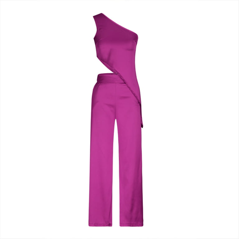 Idoravan Women Sets Clothing Clearance Womens Summer Solid Elegant  Sleeveless Casual Top Plus Pants 2PC Set