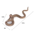 thumbnail image 4 of Gustave Fake Realistic Snake Toys Scary Snake Figure Lifelike Cobra Model Halloween Prank Props Garden Decoration Gifts, 4 of 6