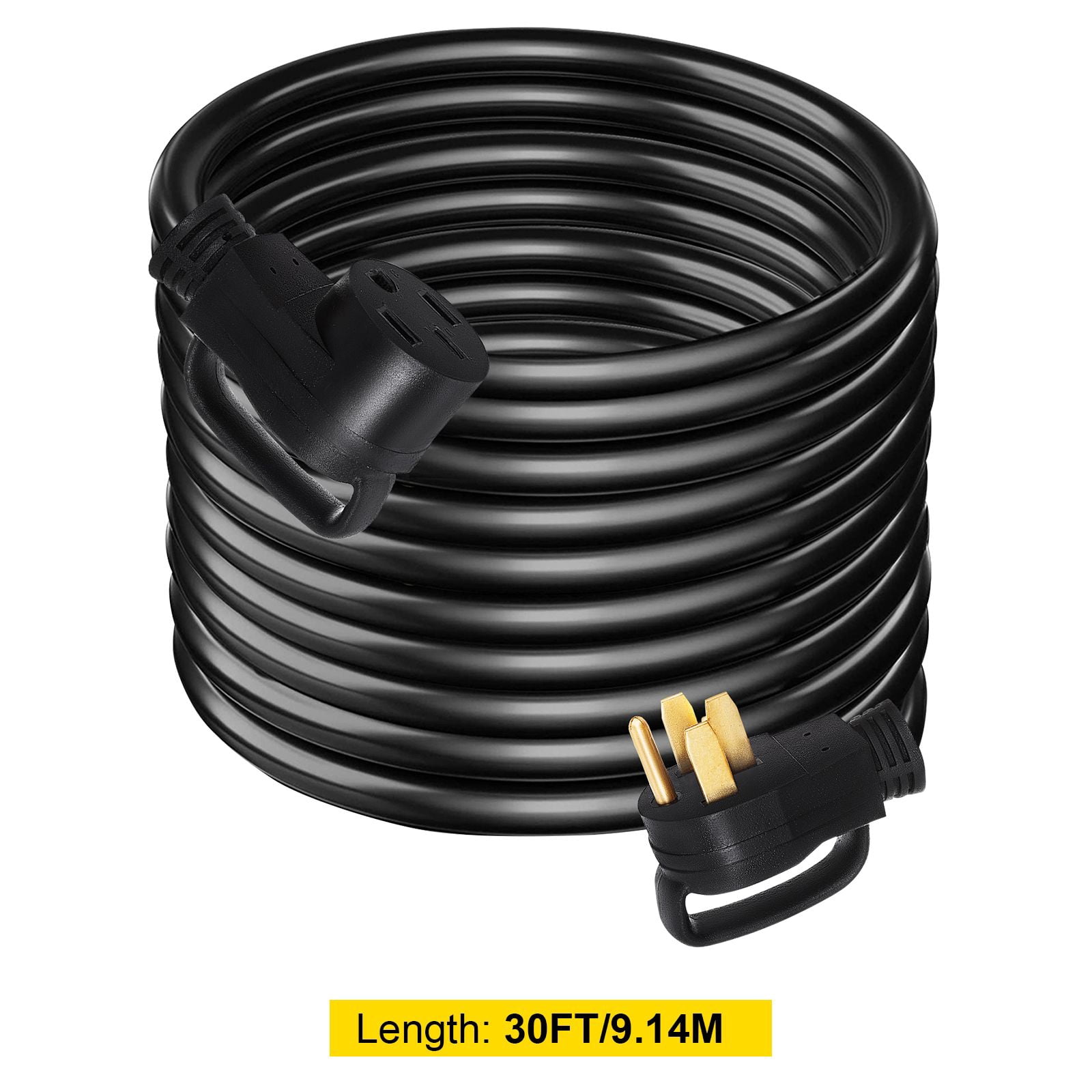 Chateauy 30FT 50A RV Extension Cord, Heavy Duty Power Cable with Molded Connector & Handles, 125V/250V