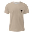thumbnail image 4 of YDLCAFD Male Summer Beach Little Tree Print T Shirt Blouse Short Sleeve O Neck Tops T Shirt, 4 of 4