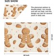 thumbnail image 3 of Placemats Set of 6 Winter Holiday Cookies Place Mats 12x18 Inch Heat Resistant Linen Placemats Washable Kitchen Table Place Mat Decoration Rectangle Table Runners for Home Party, 3 of 6