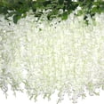 thumbnail image 1 of Flores artificiales ZINHO Wisteria para colgar, 60 ramas, color blanco, 1 of 8