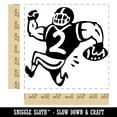 thumbnail image 2 of Cartoon American Football Player Running with Ball Square Rubber Stamp Stamping Scrapbooking Crafting - Medium 1.75in, 2 of 7